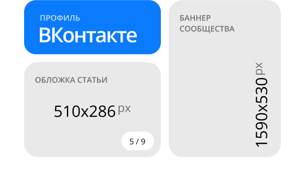 Подготовка шаблонов для презентаций и публикаций в соцсетях