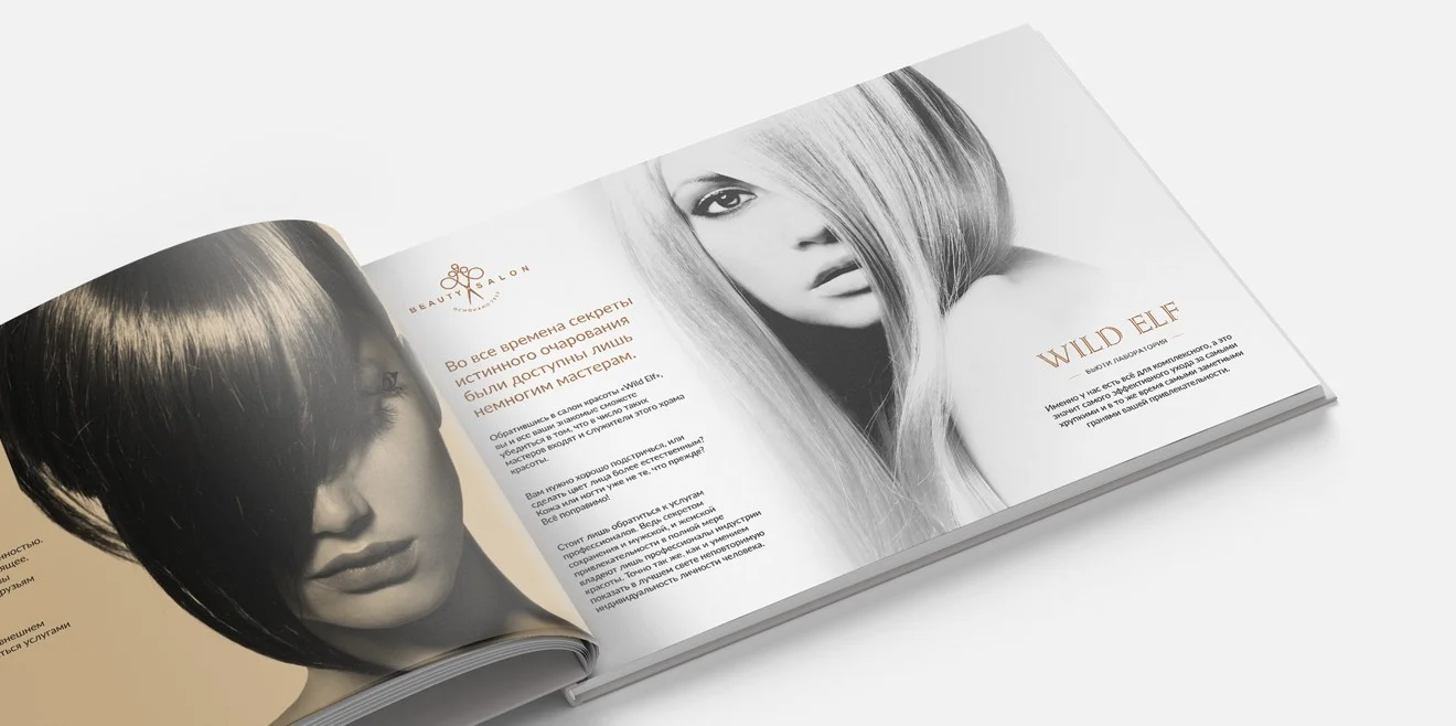 Фирменный стиль для сети салонов красоты «Wild Elf» в Москве